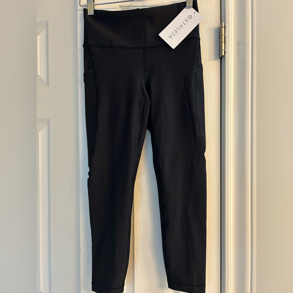 Athleta Women’s Interval Stash 7/8 Tight Black Legging Size Small